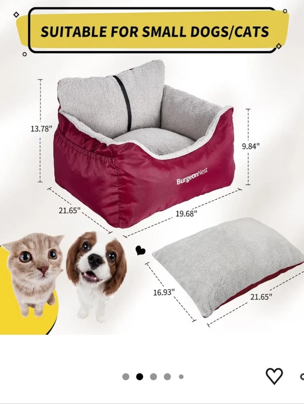 BurgeonNest Dog Car Seat